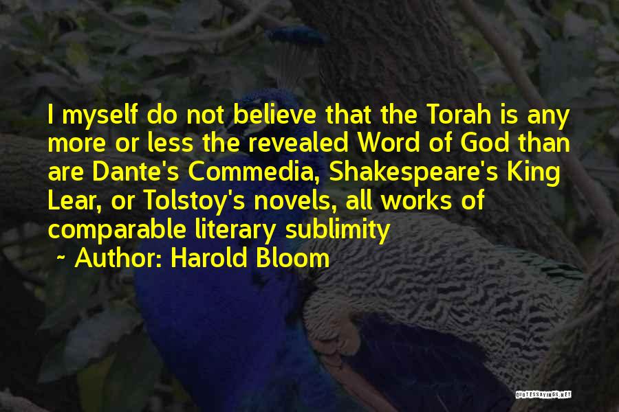 Tolstoy's Quotes By Harold Bloom