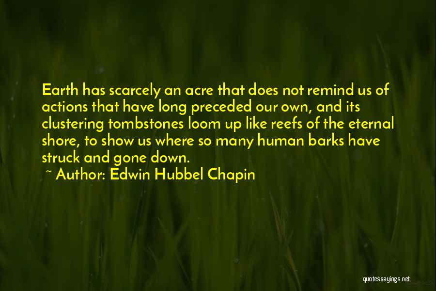 Tombstones Quotes By Edwin Hubbel Chapin