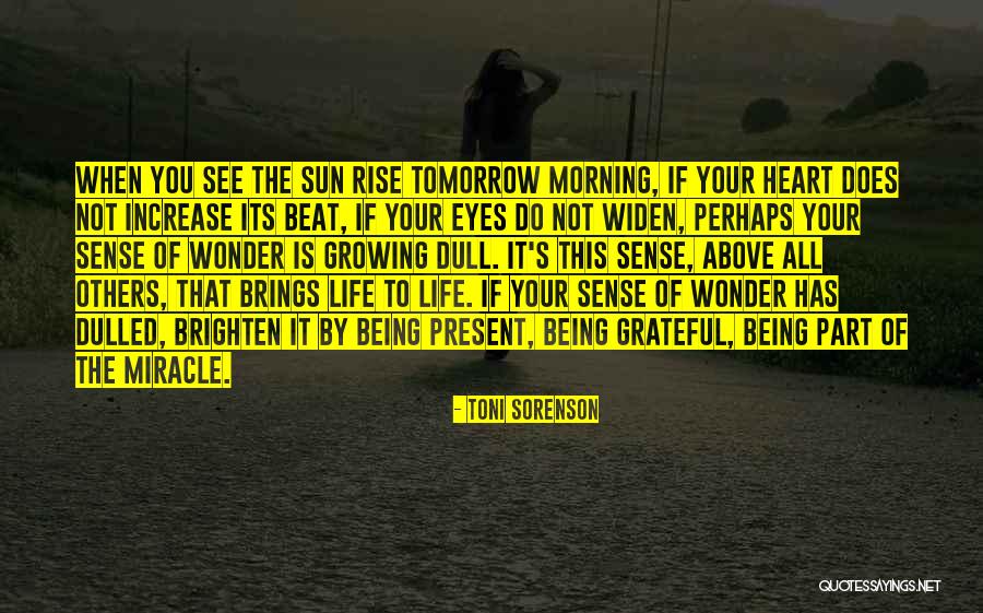 Tomorrow Brings Quotes By Toni Sorenson Tomorrow Brings Quotes By Toni Sorenson