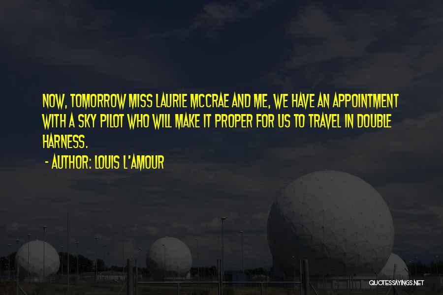 Tomorrow Is Mine Quotes By Louis L'Amour