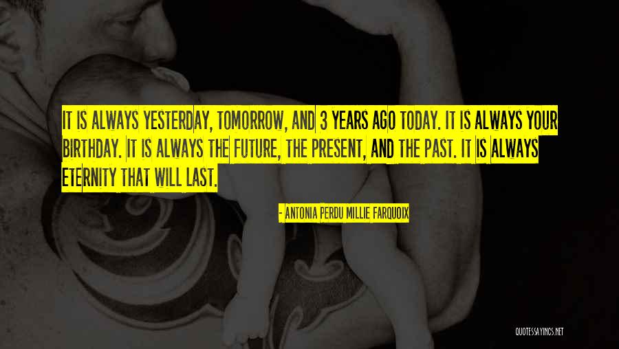 Tomorrow's My Birthday Quotes By Antonia Perdu Millie Farquoix