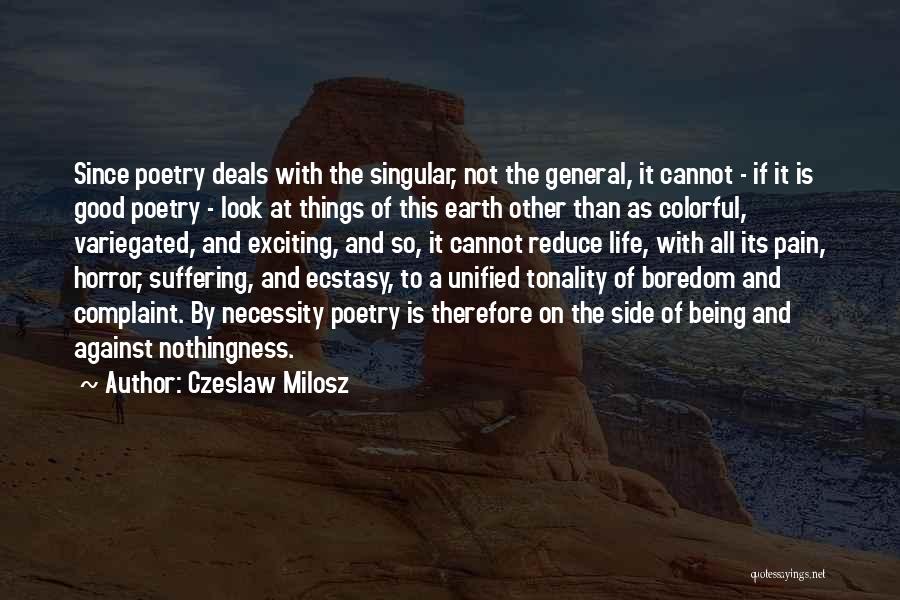 Tonality Quotes By Czeslaw Milosz