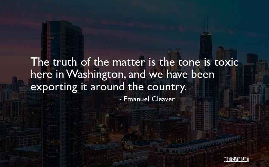 Tone Quotes By Emanuel Cleaver