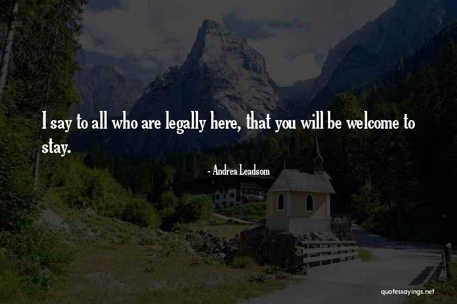 Toneelschuur Quotes By Andrea Leadsom Toneelschuur Quotes By Andrea Leadsom