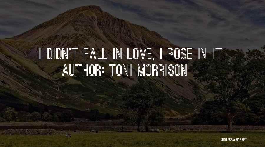 Toni Morrison Love Quotes By Toni Morrison