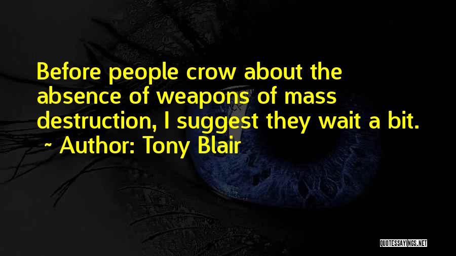 Tony Blair Wmd Quotes By Tony Blair