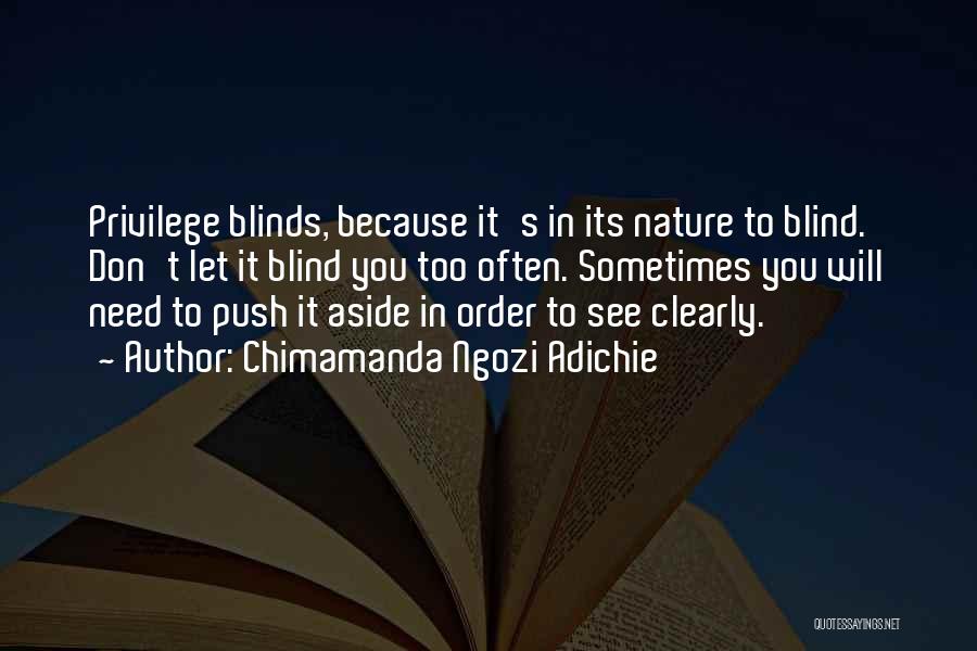 Too Blind To See Quotes By Chimamanda Ngozi Adichie