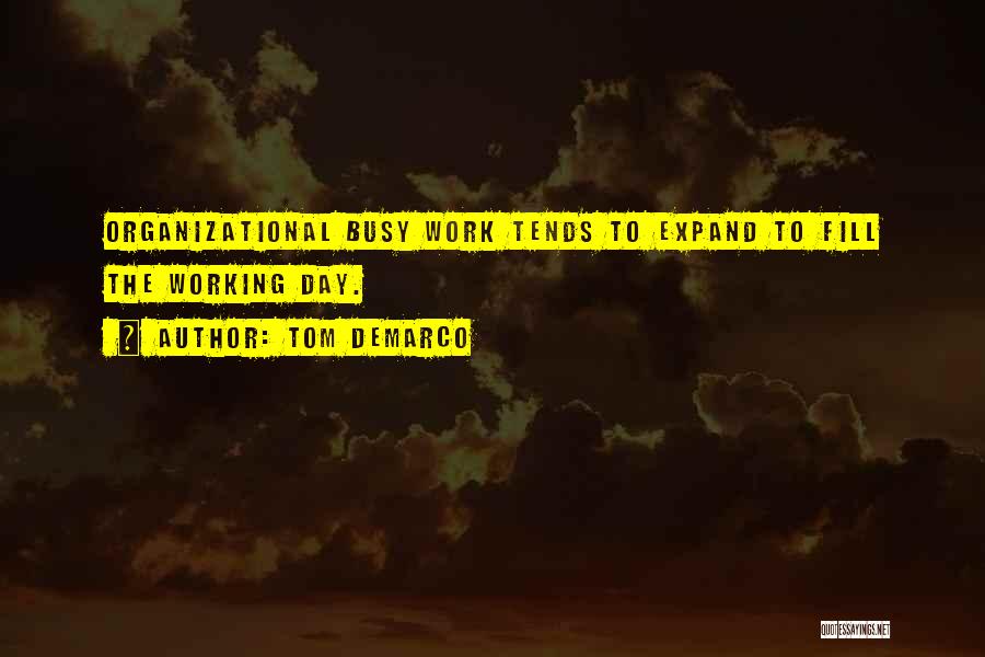Too Busy Working Quotes By Tom DeMarco