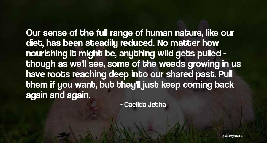 Too Deep In The Weeds Quotes By Cacilda Jetha Too Deep In The Weeds Quotes By Cacilda Jetha