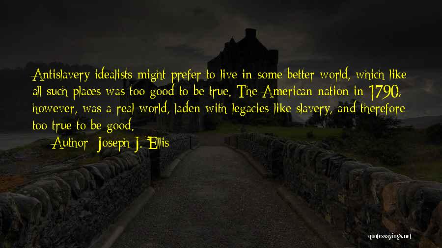 Too Good To Be True Quotes By Joseph J. Ellis