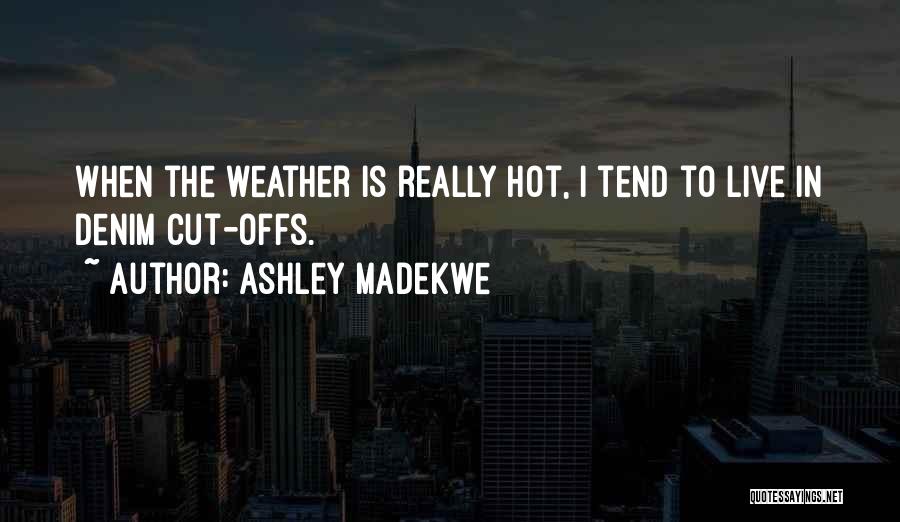 Too Hot Weather Quotes By Ashley Madekwe