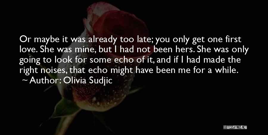 Too Late To Love Me Quotes By Olivia Sudjic