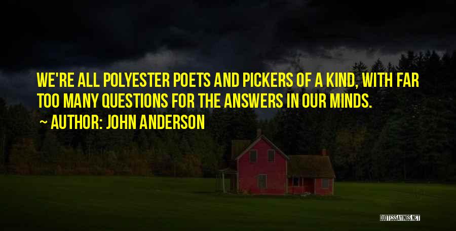 Too Many Questions Quotes By John Anderson