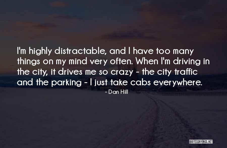 Too Many Things On My Mind Quotes By Dan Hill