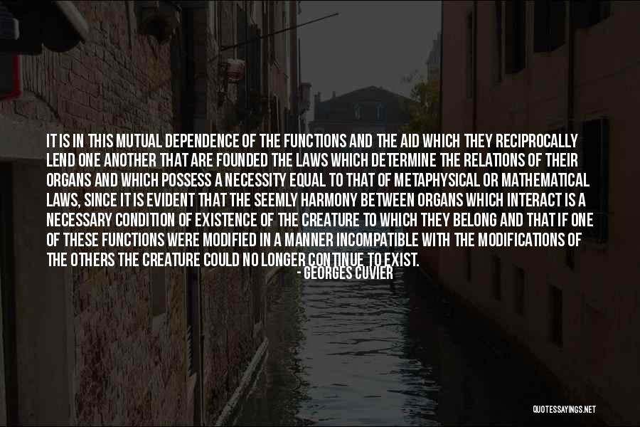 Too Much Dependence Quotes By Georges Cuvier Too Much Dependence Quotes By Georges Cuvier