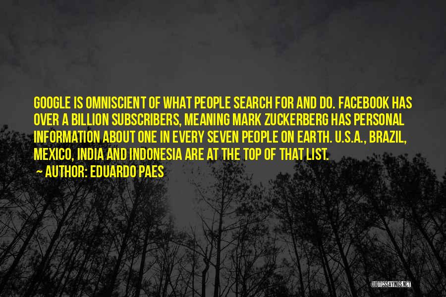 Too Much Information On Facebook Quotes By Eduardo Paes