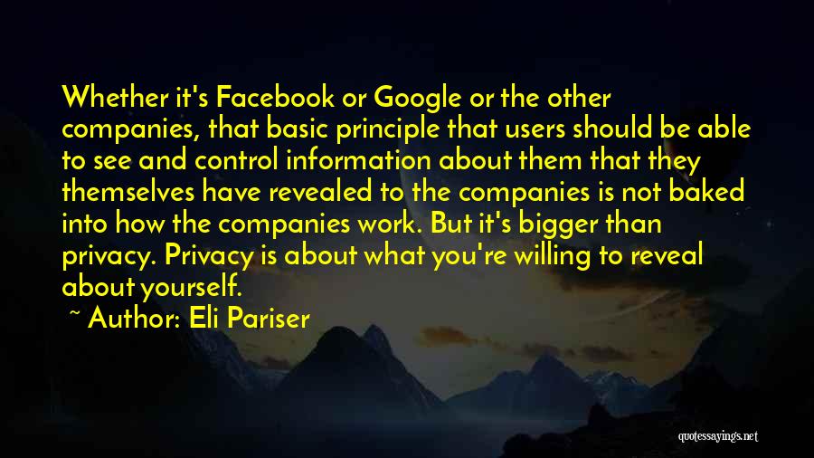 Too Much Information On Facebook Quotes By Eli Pariser