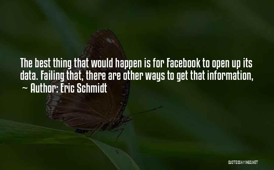 Too Much Information On Facebook Quotes By Eric Schmidt