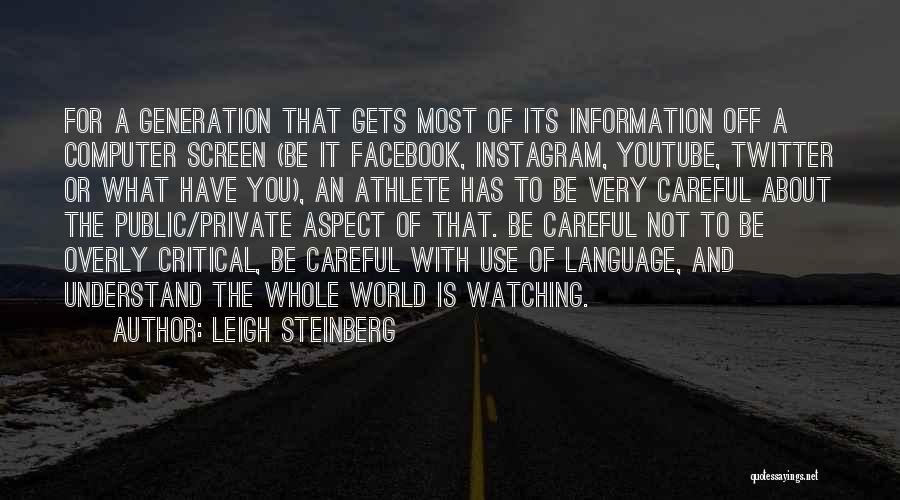 Too Much Information On Facebook Quotes By Leigh Steinberg