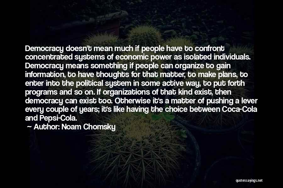 Too Much Information Quotes By Noam Chomsky