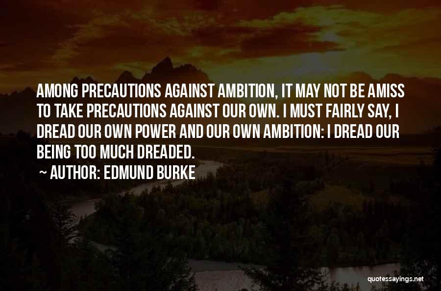 Too Much Power Quotes By Edmund Burke