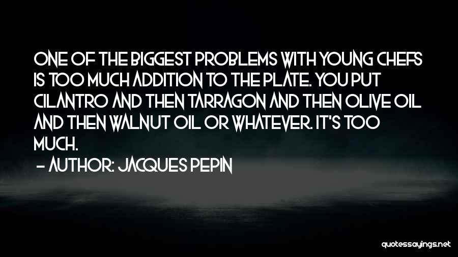 Too Much Problems Quotes By Jacques Pepin