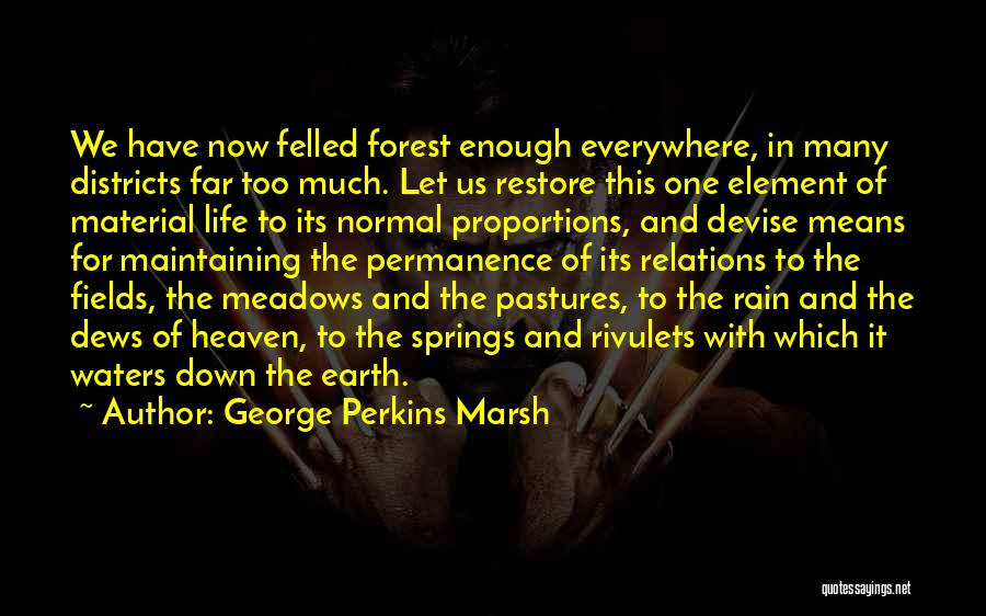 Too Much Rain Quotes By George Perkins Marsh