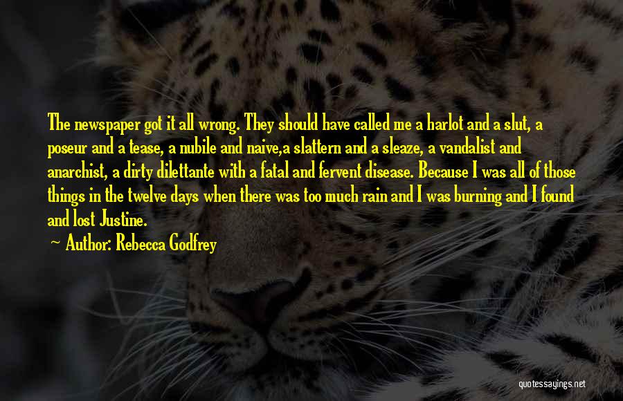 Too Much Rain Quotes By Rebecca Godfrey