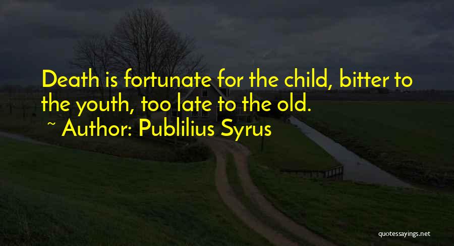 Too Old Quotes By Publilius Syrus