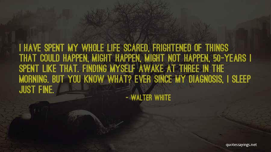 Too Scared To Sleep Quotes By Walter White Too Scared To Sleep Quotes By Walter White