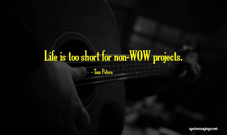 Too Short Quotes By Tom Peters