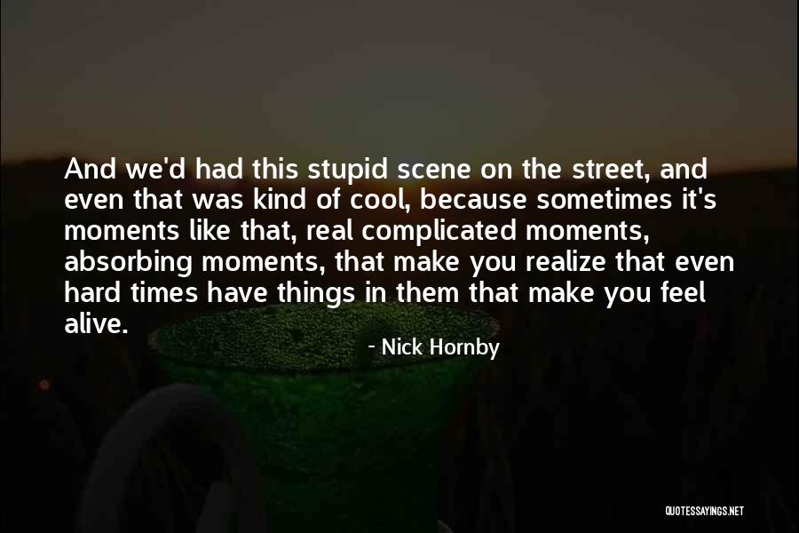 Too Stupid To Realize Quotes By Nick Hornby