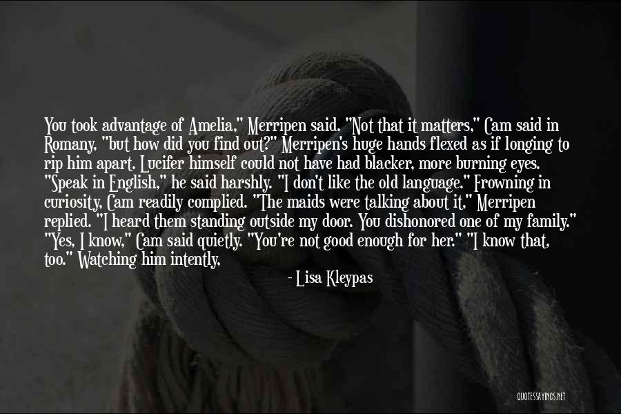Took Advantage Of Quotes By Lisa Kleypas Took Advantage Of Quotes By Lisa Kleypas