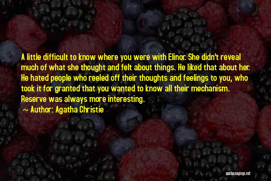 Took For Granted Quotes By Agatha Christie