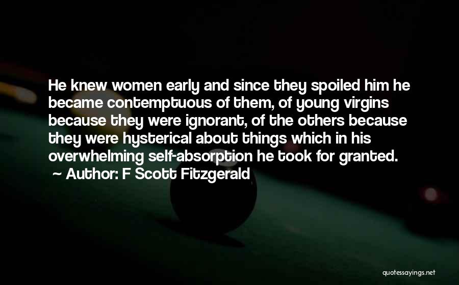 Took Her For Granted Quotes By F Scott Fitzgerald