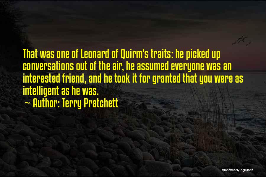Took You For Granted Quotes By Terry Pratchett