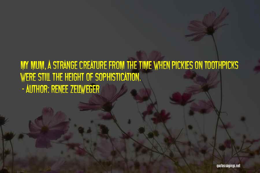 Toothpicks Quotes By Renee Zellweger