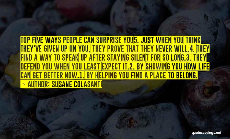 Top 1 Quotes By Susane Colasanti