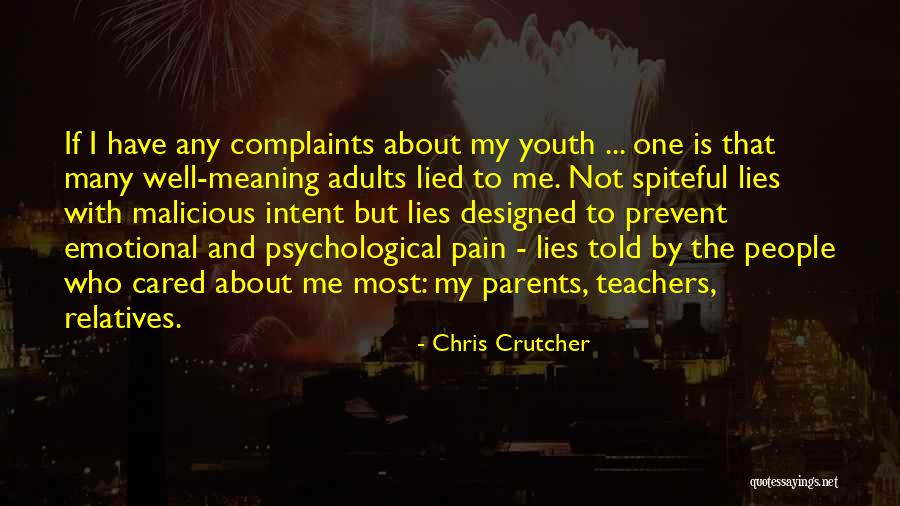 Top 10 Entrepreneurship Quotes By Chris Crutcher Top 10 Entrepreneurship Quotes By Chris Crutcher