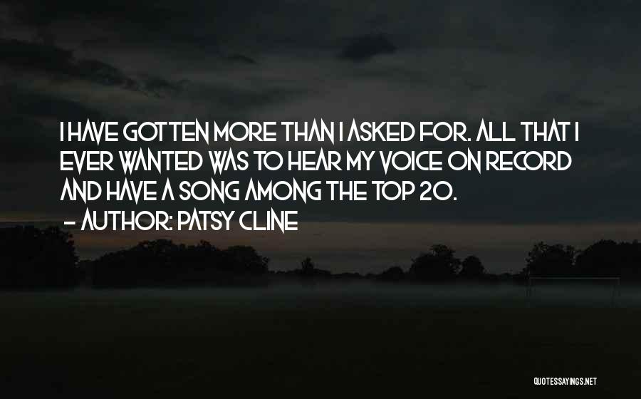 Top 20 Best Quotes By Patsy Cline