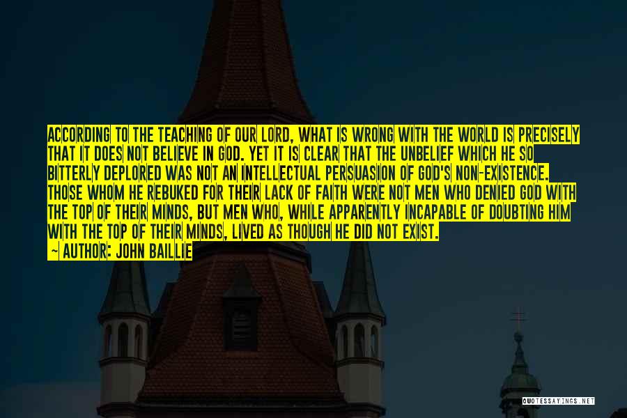 Top Atheist Quotes By John Baillie