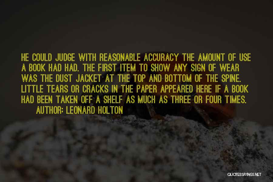 Top Books Quotes By Leonard Holton