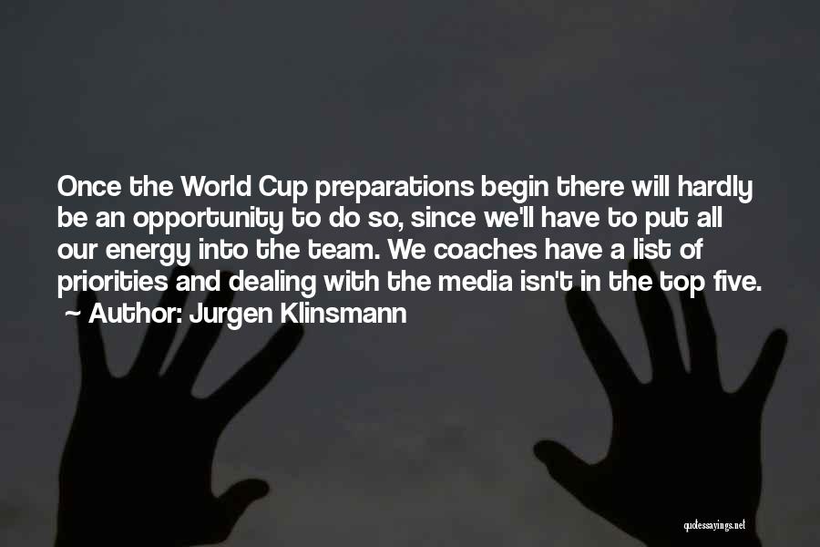 Top Five Quotes By Jurgen Klinsmann