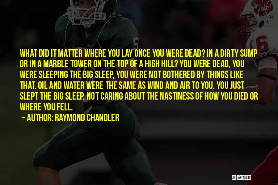 Top Hill Quotes By Raymond Chandler