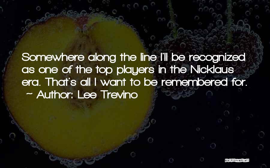 Top Lines Quotes By Lee Trevino