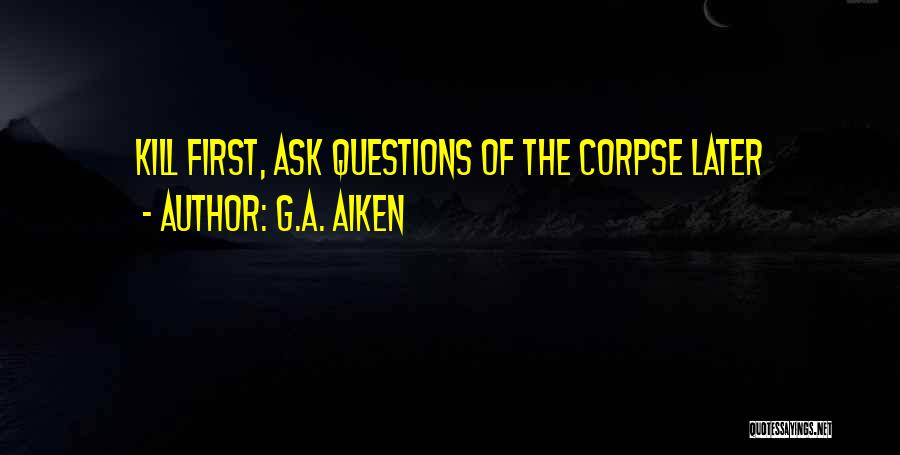 Top Most Funny Quotes By G.A. Aiken