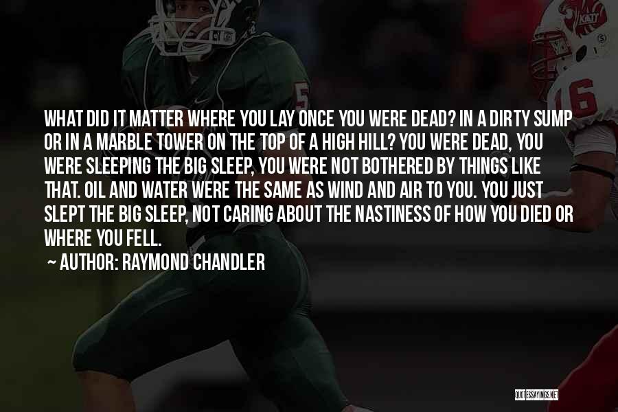 Top Of Hill Quotes By Raymond Chandler