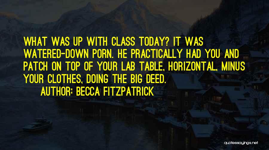 Top Of The Class Quotes By Becca Fitzpatrick