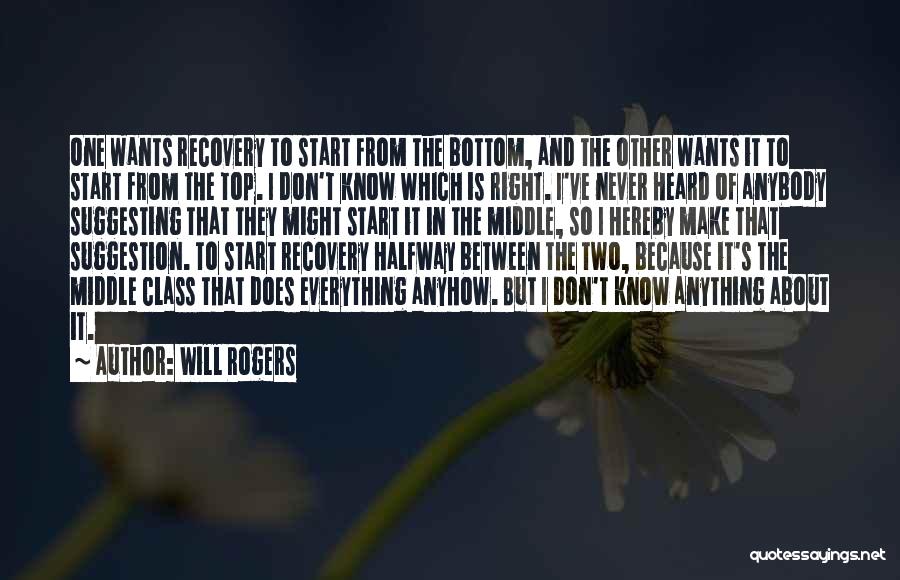 Top Of The Class Quotes By Will Rogers