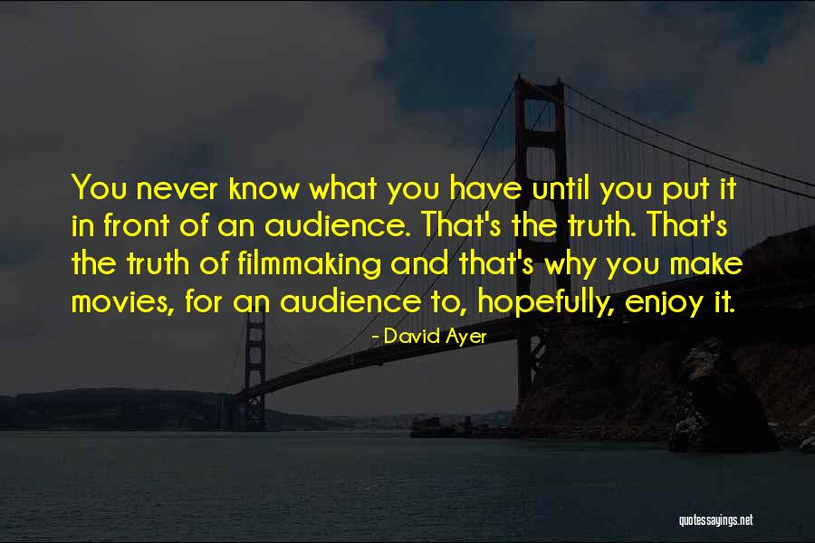 Top One Eastwood Quotes By David Ayer Top One Eastwood Quotes By David Ayer